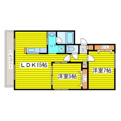 伏古10条3丁目 徒歩3分 2階の物件間取画像